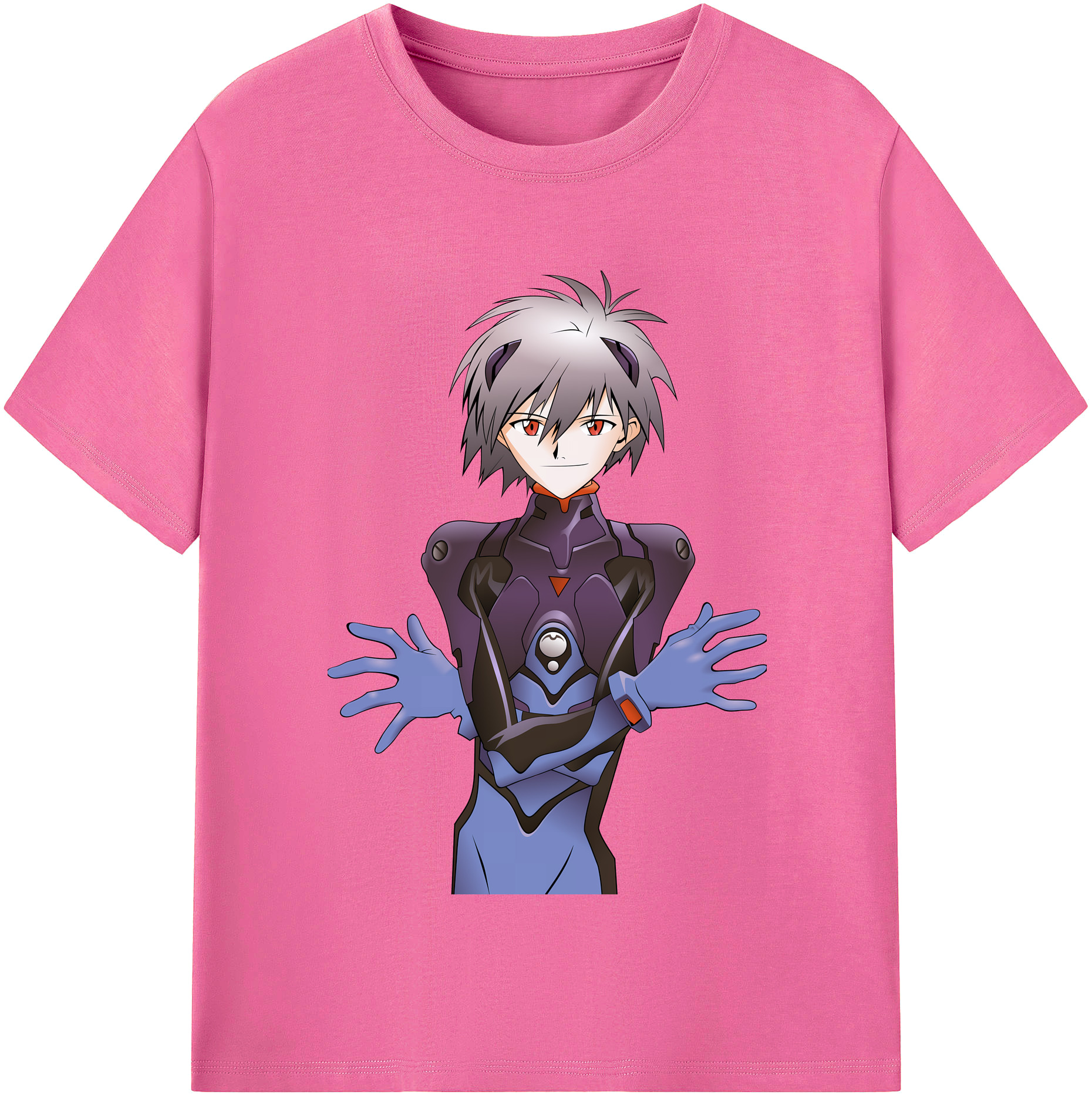 （画像用） EVA 新世紀エヴァンゲリオン レディースカジュアルプリントTシャツ（綿100％）